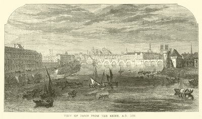 View of Paris from the Seine, 1650 by English School